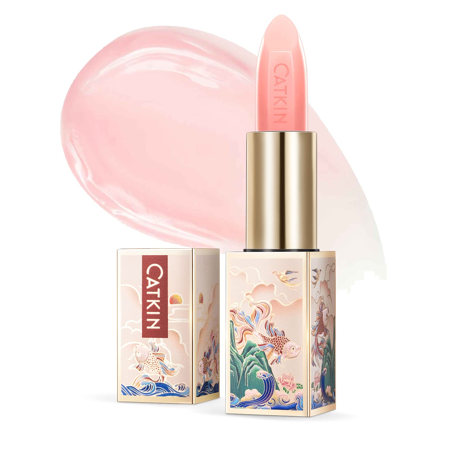 CATKIN Lip Balm Tinted Color Changing Lipstick Ultra Hydrating Lip Moistrurizer Chapstick with Vitamin E Nourishing For Cracked & Dry Lips 0.12 oz C07 Amethyst